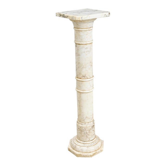 French 19th Century Marble Column Pedestal For Sale