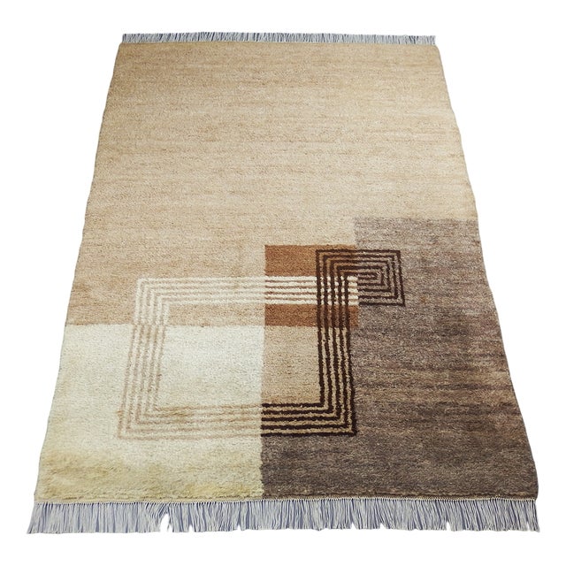 Art Deco Modern Wool Rug, 1930s For Sale