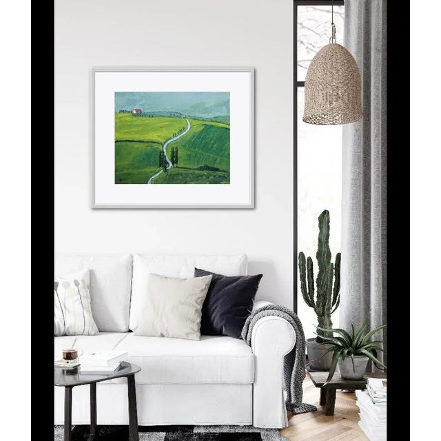 Modern Contemporary Tuscan Landscape (Original Oil Painting) For Sale - Image 3 of 9