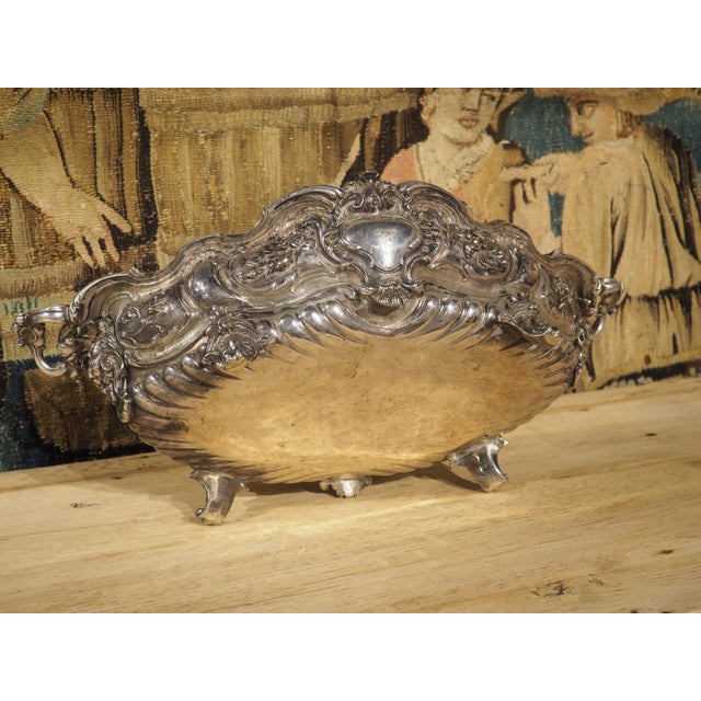 A Late 19th Century Silvered Bronze Jardiniere From France For Sale - Image 15 of 18