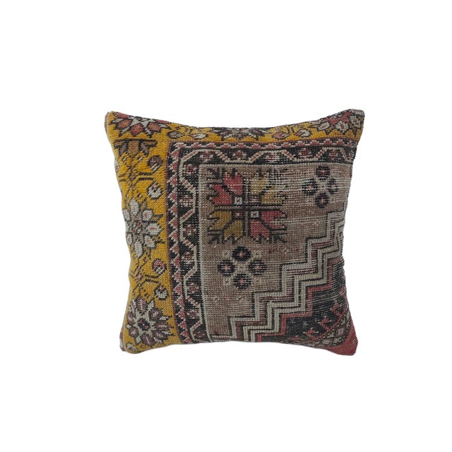 Size: 20"x20" inches, 50x50 cm Vintage Turkish Rug Pillow Cover Warm earth tones meet timeless Anatolian motifs in this...
