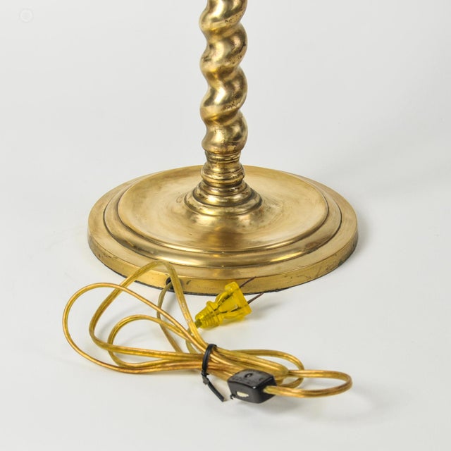 Frederick Cooper 1970s Fredrick Cooper Barley Twist Brass Lamp For Sale - Image 4 of 18