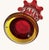 Ruby Red Vintage Viking Art Glass Vase Epic Amberina Flared Rim - 8 Inches - Glows For Sale - Image 8 of 11