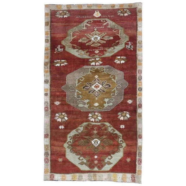 Textile Vintage Turkish Oushak Rug - 06′00 × 10′07 For Sale - Image 7 of 7