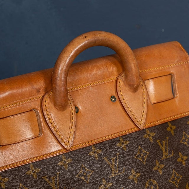 Brown Steamer Trunk in Monogram Canvas from Louis Vuitton, France, 1980s For Sale - Image 8 of 18