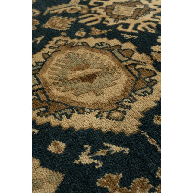 Antique Circa 1920 Blue Malayer Hand Knotted Rug 2'8 X 6'10 For Sale - Image 10 of 12