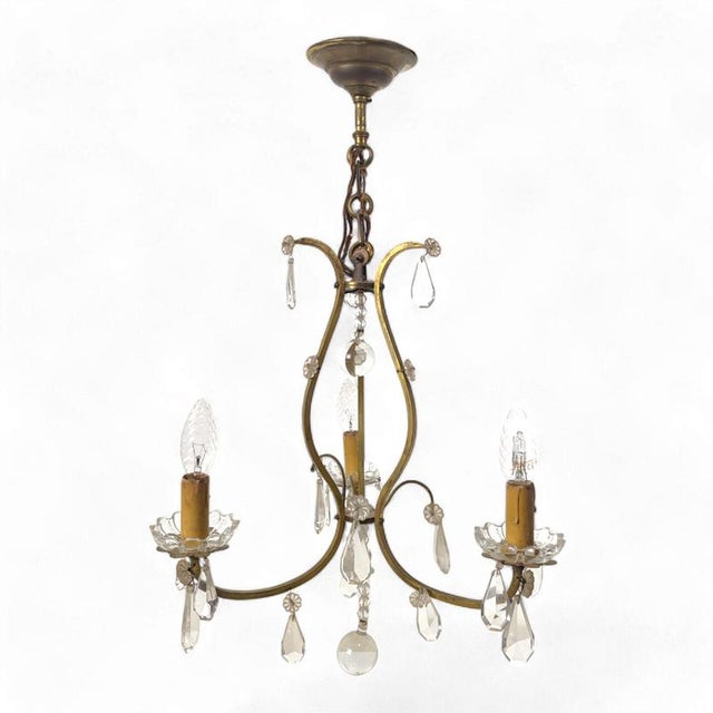 Neo-Classic Chandelier, 1940s For Sale - Image 5 of 5