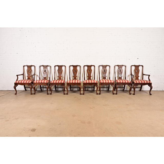 Henredon Chippendale Carved Mahogany Dining Chairs, Set of Eight For Sale - Image 13 of 13
