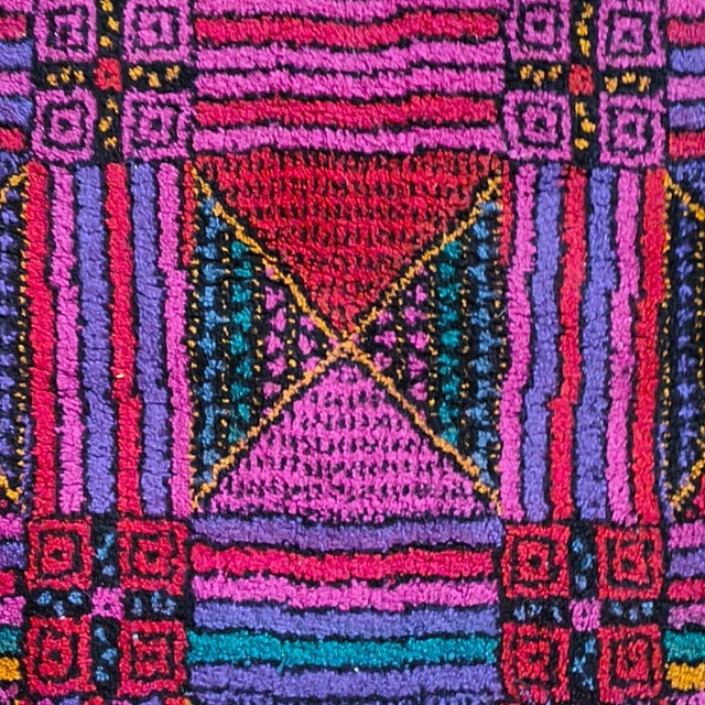 Blue Vintage Italian Wool Rug by Missoni for T&J Vestor, 1980s For Sale - Image 8 of 15