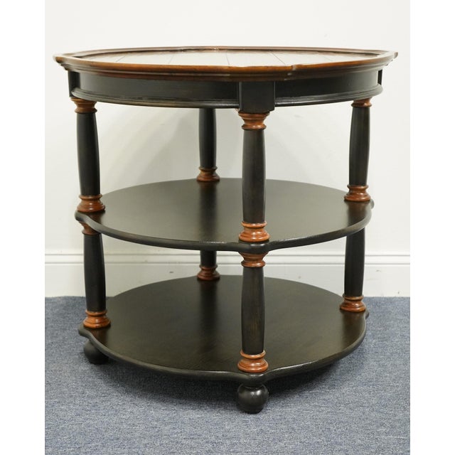 Hekman Furniture Contemporary Modern Two Toned 30" Round Accent Library