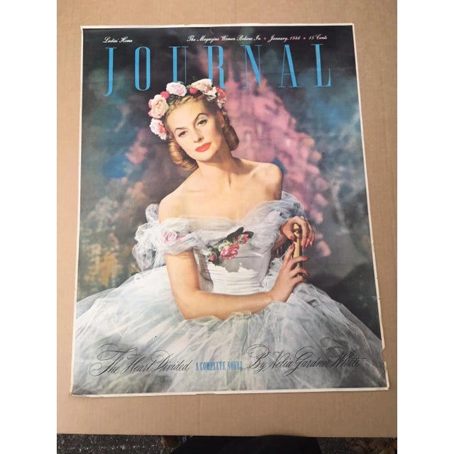 Vintage 1940's Ladies Home Journal Newsstand Poster For Sale In Tampa - Image 6 of 6