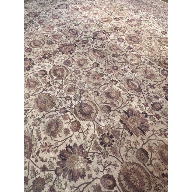 Fine Hand Antique Agra Rug For Sale - Image 14 of 18