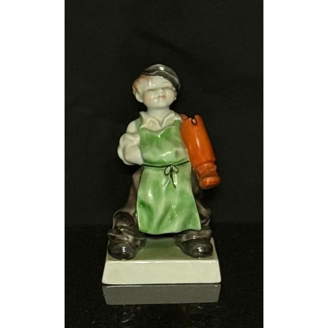 Porcelain Herend Colorfol Figurine, 1920s For Sale - Image 11 of 11
