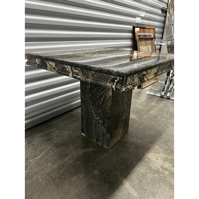 Late 20th Century Vintage Marble Side Table For Sale - Image 5 of 12