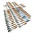 Dansk Wood Accent Flatware – Jens Quistgaard De, 1970s – Teak & Stainless (92-Piece Set) For Sale