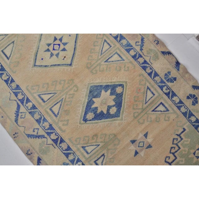 Handmade wool carpet in Turkish Anatolia , Vintage Oushak Rug,Turkish Vintage Anatolian Rug, Handmade wool Rug . One Of...