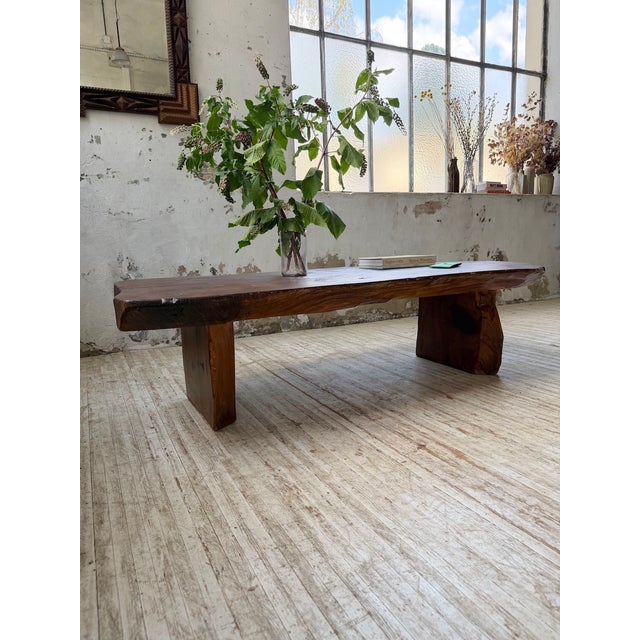 Brutalist Handcrafted Coffee Table, 1950s For Sale - Image 14 of 18