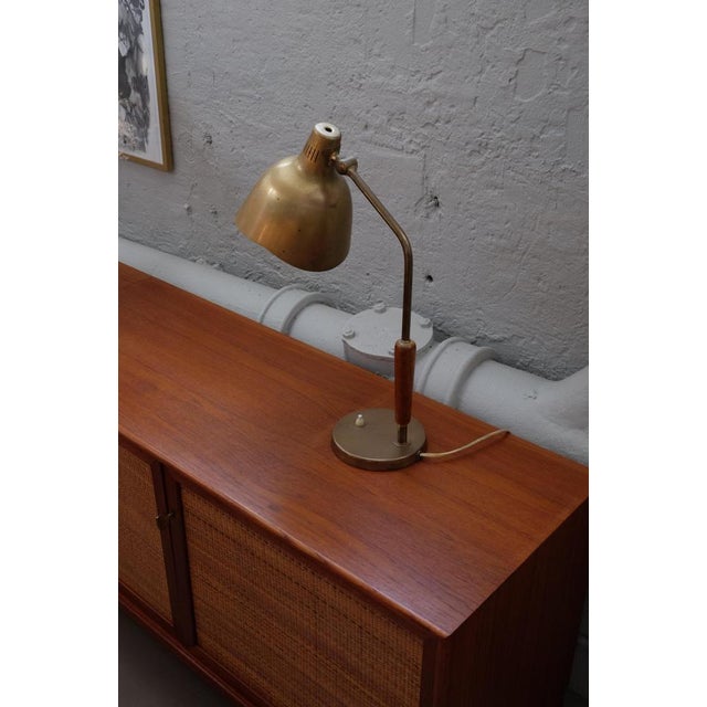 Brass Table Lamp attributed to Carl-Axel Acking, Sweden, 1950s For Sale - Image 13 of 15