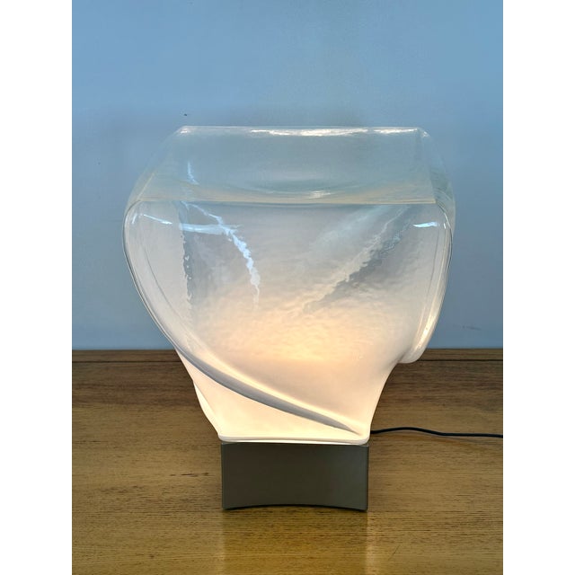 Murano Blown Glass Lamp from Leucos, 1970s For Sale - Image 4 of 11