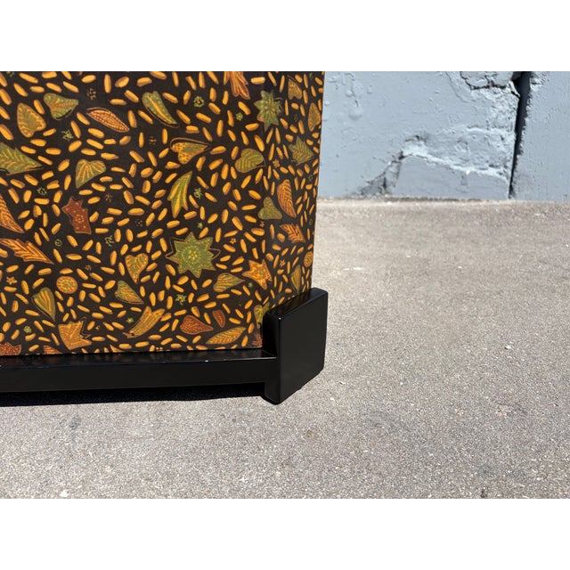 Pair End Tables, Side Tables, Fabric and Resin, 1980s For Sale - Image 9 of 17