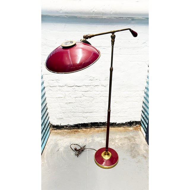 Mid-Century Modern 1950s Floor Lamp Attributed to Gerald Thurston For Sale - Image 3 of 12