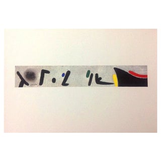 Joan Miro, Abstract Composition, 1980s, Lithograph For Sale