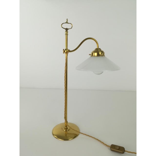 Viennese Table Lamp in Brass, 1930s For Sale - Image 4 of 11