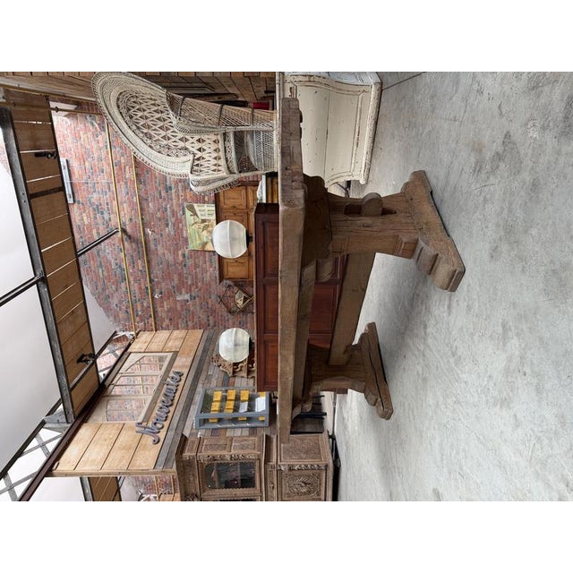 1960s Monastery‑Style Oak Table, 1960s For Sale - Image 5 of 14