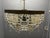 Large Vintage Italian Bronze and Murano Glass Rod Pendant Light, 1940s For Sale - Image 9 of 15