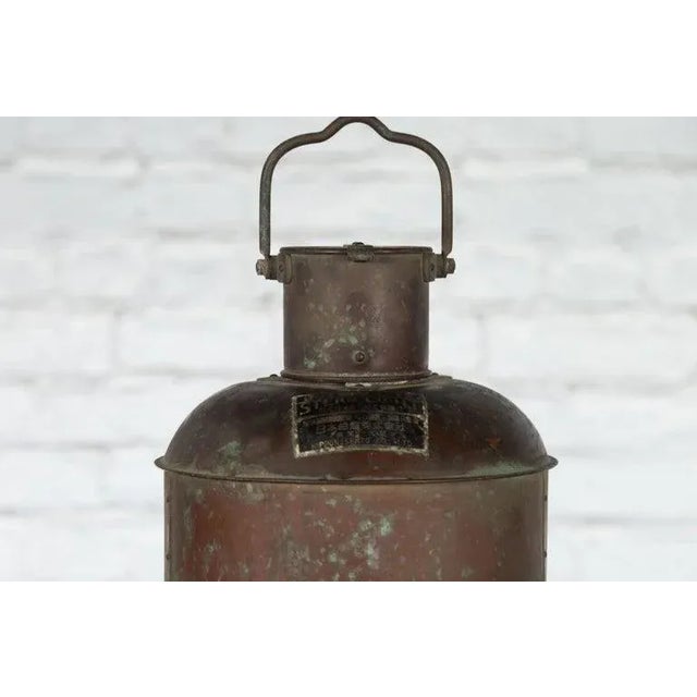 Vintage Nippon Sento Co, Ltd Japanese Ship's Navigation Stern Light For Sale In New York - Image 6 of 12