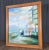 Original painting by Howard Kimble. Signed lower right. Impressionistic scene of a French flower market along a river with...