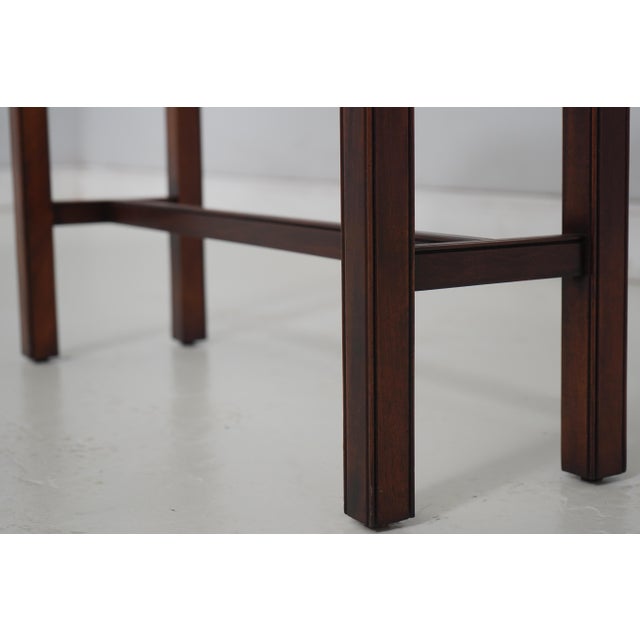 Mahogany Inlaid 2 Drawer Console Table For Sale - Image 9 of 17