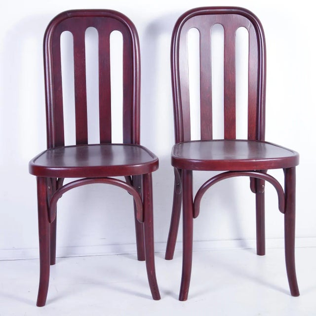 Set of Antique Chairs by Josef Hoffmann for Jacob & Josef Kohn, in Restored conditions. Designed 1890 to 1919 This piece...