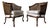 1960s Vintage French Provincial Louis XV-Style Carved Walnut & Cane Club Chairs – Pair For Sale
