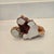 Vintage Mid-Century Japanese Kutani Porcelain Komainu Shishi Guardian Lion on Pierced Temari Ball For Sale - Image 9 of 12