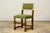 Green Late 19th Century French Louis XIII Oak Dining Chairs in Moss Green, Set of 10 For Sale - Image 8 of 18