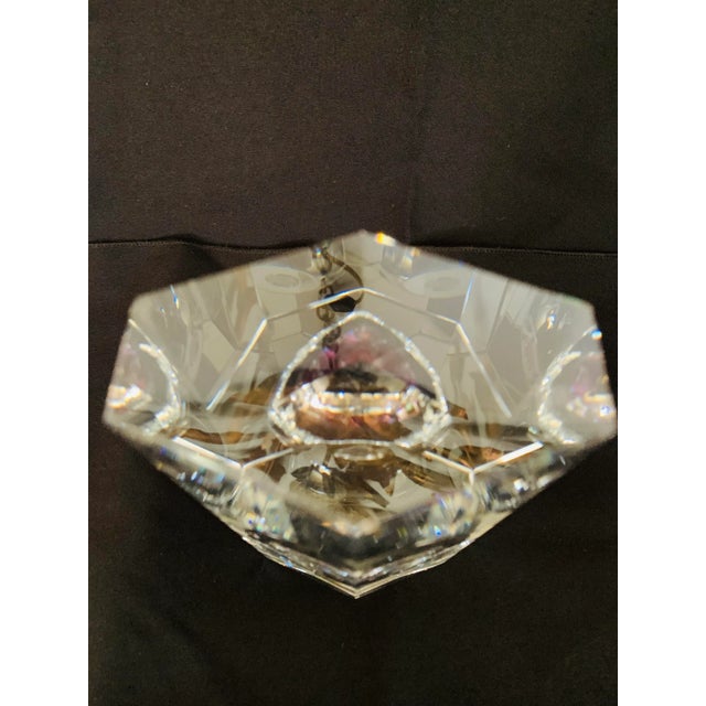 Late 20th Century Vintage Hoya Museum Crystal Desk Clock For Sale - Image 5 of 13