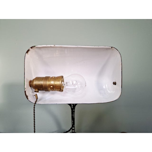 Vintage German Banker's Lamp, 1920s For Sale - Image 11 of 18