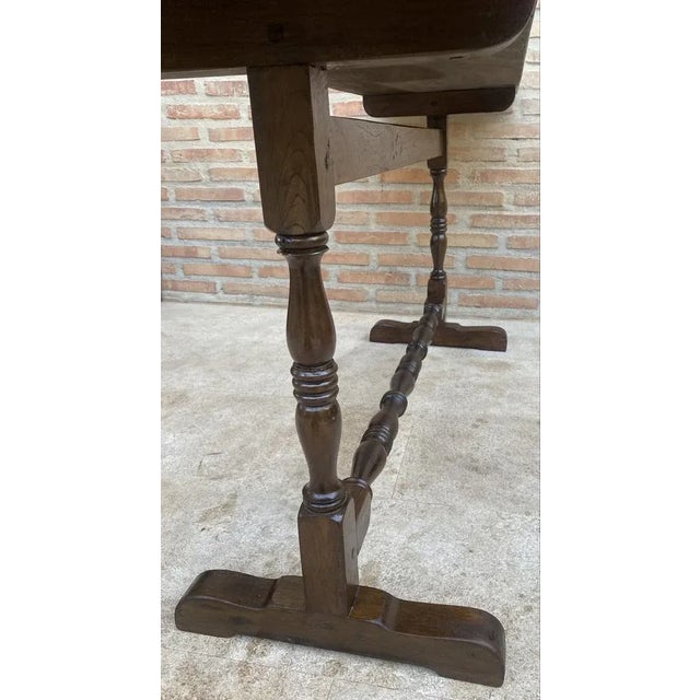 Mid 20th Century Console Table in Walnut, 1940s For Sale - Image 11 of 13