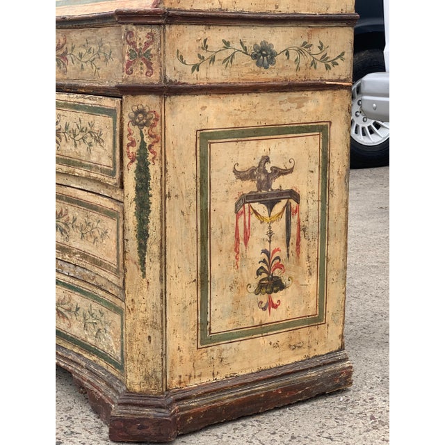 18th Century Italian Painted Secretary Desk For Sale In San Diego - Image 6 of 9