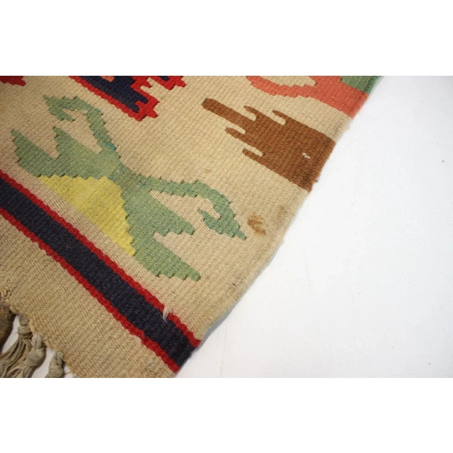 1960s Mid-Century Wool Reversible Kelim Rug, 1960s For Sale - Image 5 of 9