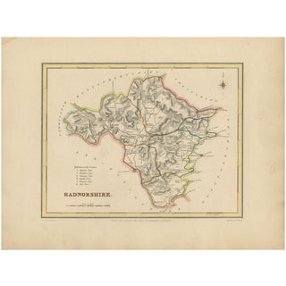 Map of Radnorshire, 1844 For Sale