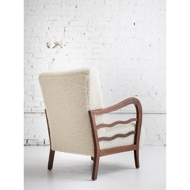 1950s Mid-Century Italian Armchair in the Style of Paolo Buffa For Sale - Image 5 of 13
