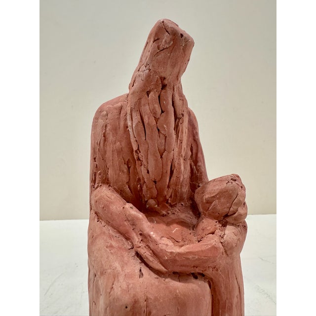 Larry Mohr Terracotta Mother and Child Figural Sculpture Signed From Artist Estate For Sale In Atlanta - Image 6 of 8