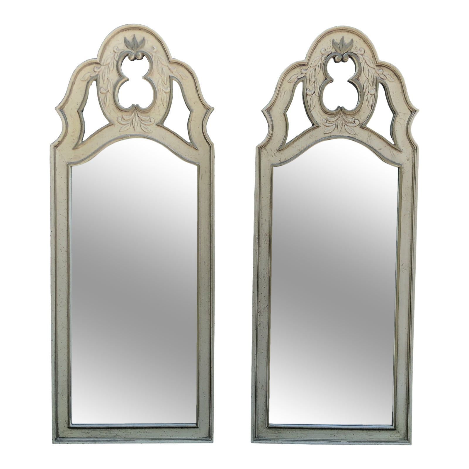 French Provincial Wall Mirrors a Pair Chairish