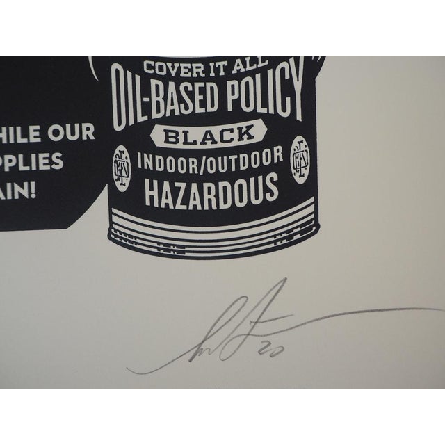 Shepard Fairey, Paint it Black, Lithograph For Sale - Image 7 of 8