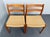 Mid-Century Modern Model 84 Dining Chairs in Teak and Paper Cord by Niels Otto Møller for Jl Møllers, Denmark, 1970s, Set of 4 For Sale - Image 3 of 8
