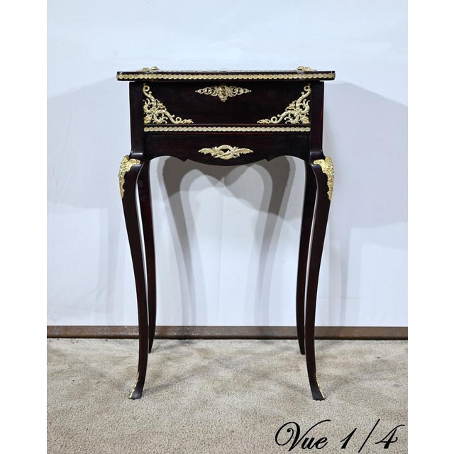 Naploeon III Middle Display Table in Stained Mahogany For Sale - Image 11 of 18