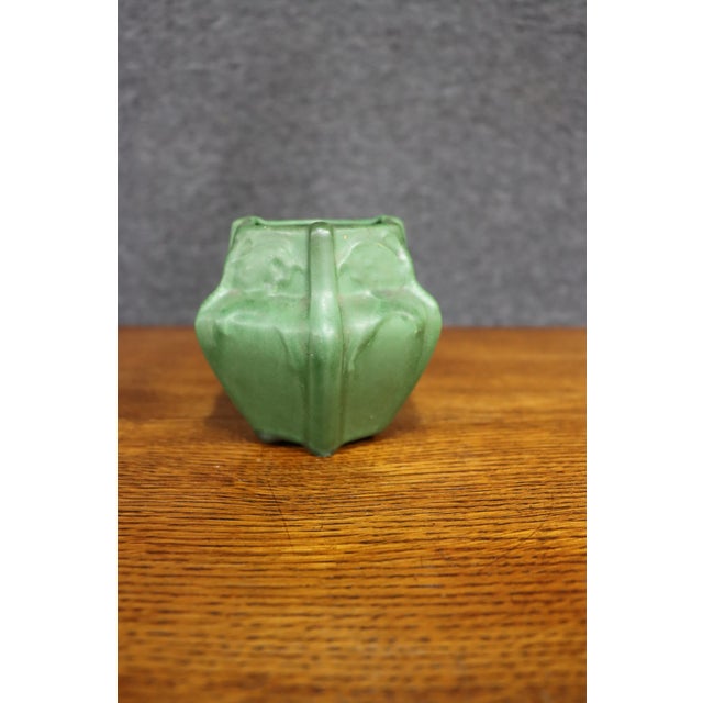Van Briggle Attributed Green Luna Moth Art Pottery Vase For Sale - Image 9 of 11