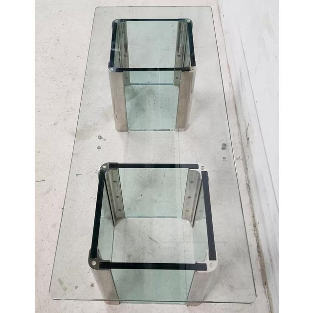 MCM Leon Rosen Pace Cocktail Table Chrome Waterfall For Sale - Image 11 of 12